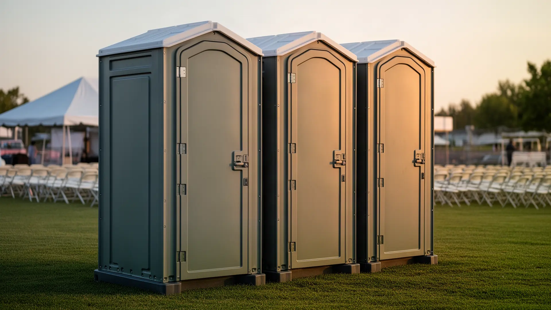 Clean porta potty unit from Poplar Point Portable Toilet Rental in Falls Church, VA